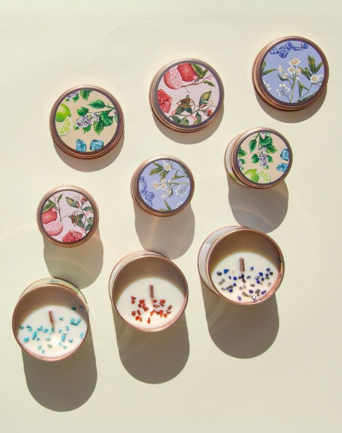 Colección de velas naturales